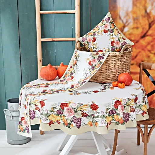 Față de masă "Magic of flowers" diametru 150 cm