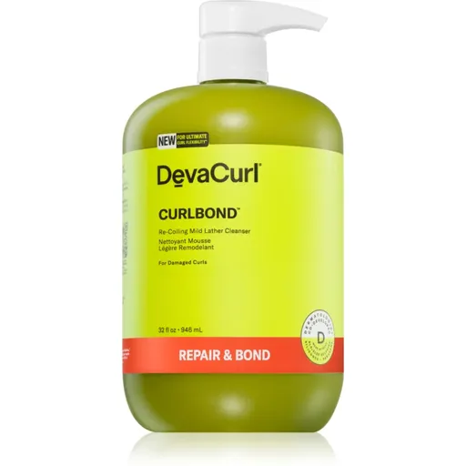 DevaCurl CurlBond™ demachiant spumant delicat pentru par deteriorat 946 ml