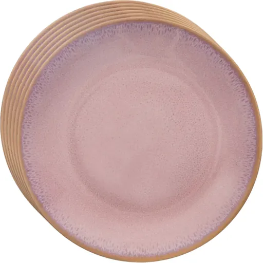 Orion Set de farfurii de desert din ceramică Glaze roz 20,5 cm, 6 buc., roz