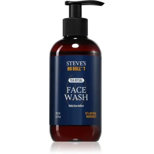 Steve's No Bull***t Tea Ritual Face Wash gel de curățare faciale pentru bărbați 250 ml