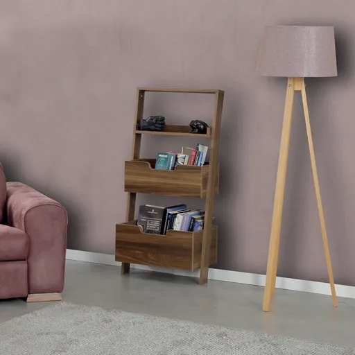 Corp biblioteca, Hanah Home, Low, 59x120x35 cm, Maro