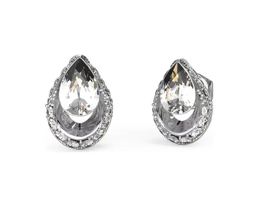 Guess Cercei eleganți din oțel Crystal Drop JUBE03393JWRHT/U