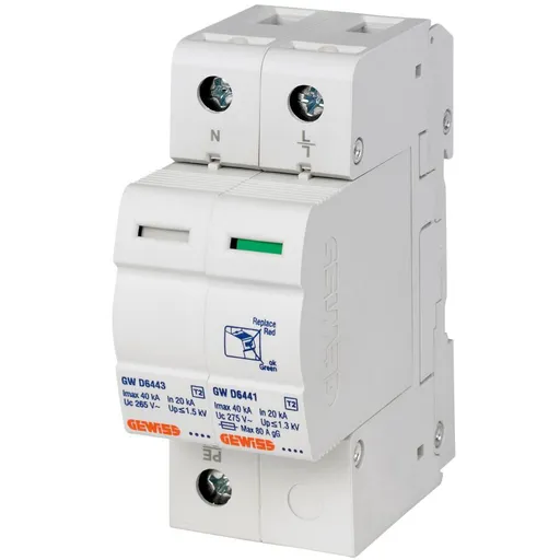 Descarcator LST - SPD 1P+N 12,5KA Tip 1+2 Gewiss GWD6401