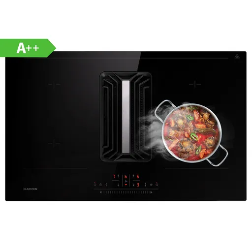 Klarstein Cuptor cu inducție AirJet 83 Down Air System + DownAir-digestor, 754 m³/h, A