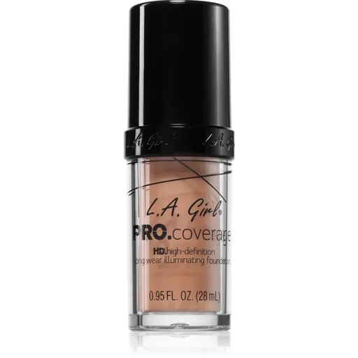 L.A. Girl Cosmetics PRO. Coverage fond de ten lichid iluminator culoare Porcelain 28 ml