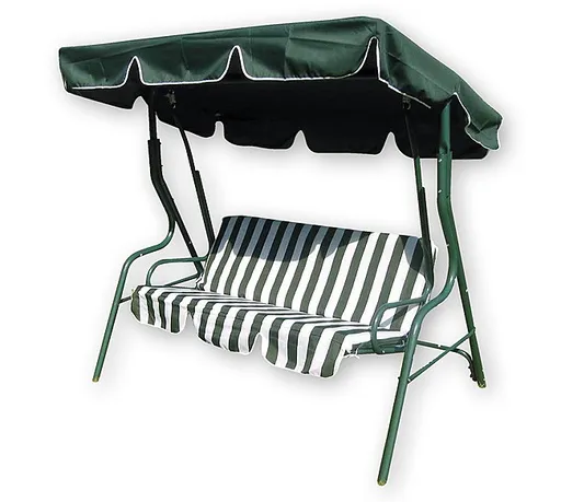 Balansoar de grădină Happy Green Stripy II