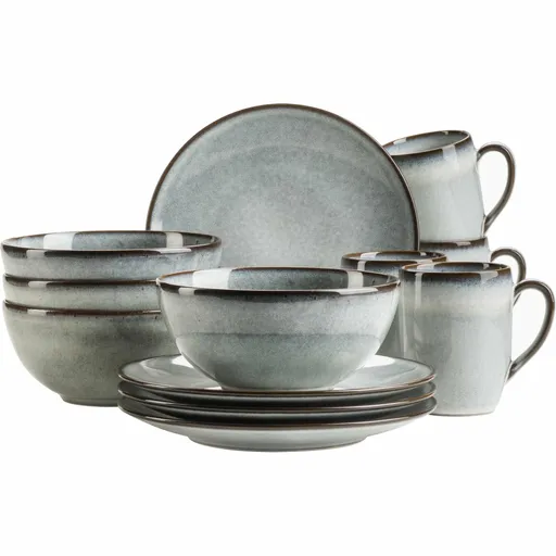 Mäser Set de veselă pentru micul dejun 12 pieseSMOKY'S – verde, verde