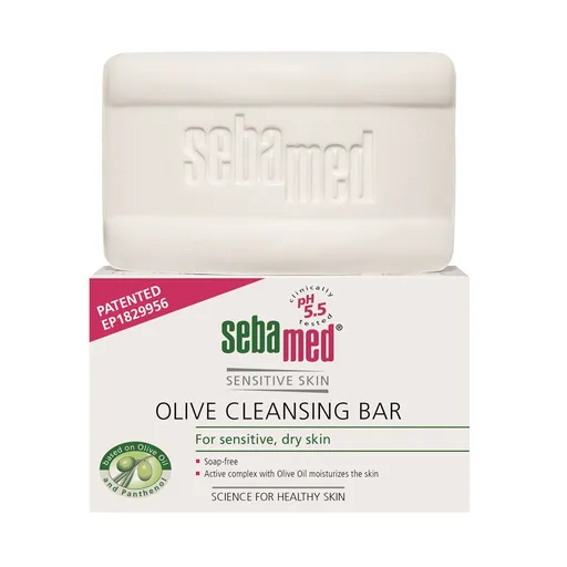 Sebamed Săpun solid pentru piele sensibilă Syndet Sensitive Skin (Olive Cleansing Bar) 150 g