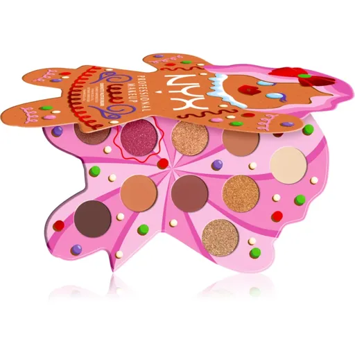 NYX Professional Makeup Gingerbaddie Land paletă cu farduri de ochi 1 buc