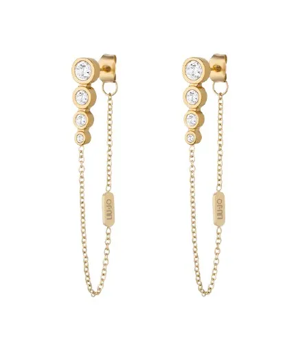Liu Jo Cercei fermecători placați cu aur cu lanțuri atârnate LJ2995