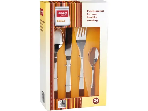 Set 24 tacamuri din inox LEILA