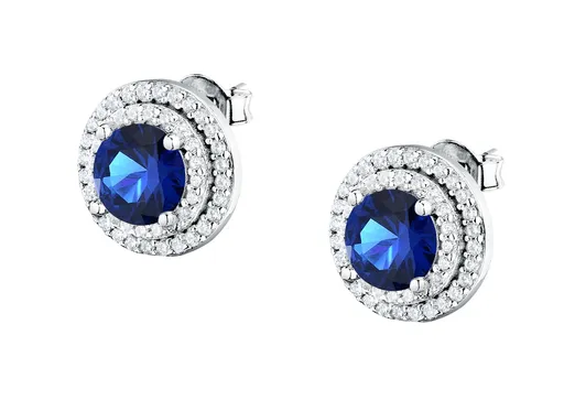 Morellato Cercei eleganți din argint cu zirconiu cubic albastru Tesori SAIW274