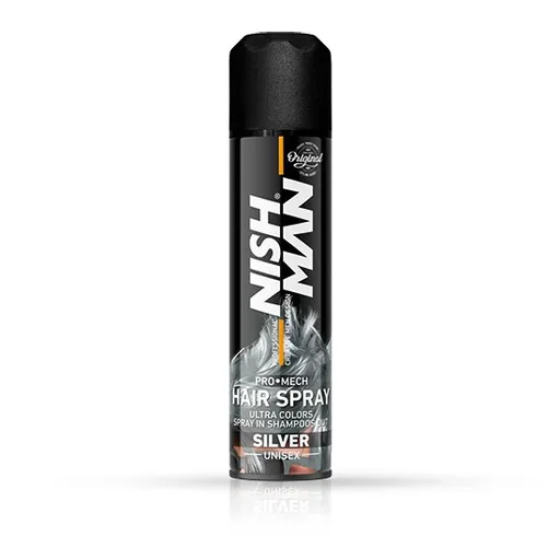 Spray pentru Colorarea Parului Nish Man Silver 150 ml