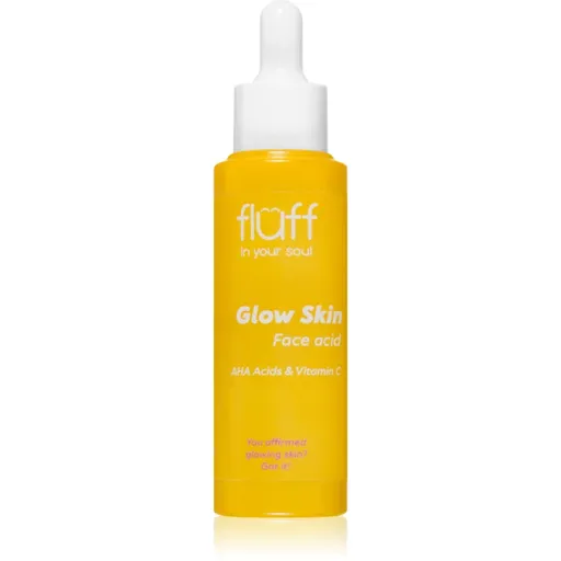 Fluff Glow Skin exfoliant facial pentru netezirea pielii cu vitamina C 40 ml