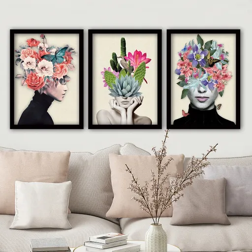 Tablou decorativ, 3SC161, Plastic, Multicolor