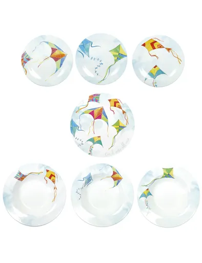 Serviciu de masa 18 piese, Brandani, Aria, portelan