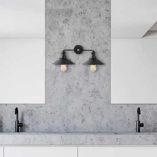 Aplica de perete, Opviq, 942FLG2166, Negru