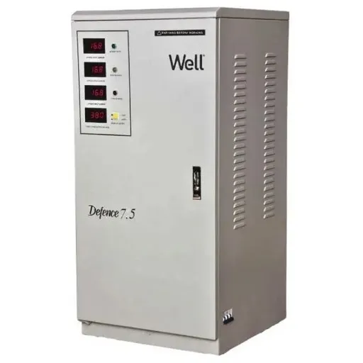 Stabilizator automat de tensiune trifazat cu servomotor 7.5KVA/ 6KW, Well AVR-SRV/TRI-DFC7.5KVA-WL