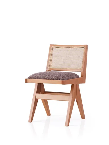 Scaun, Hanah Home, Form, 45x77x59.5 cm, Stejar / Maro