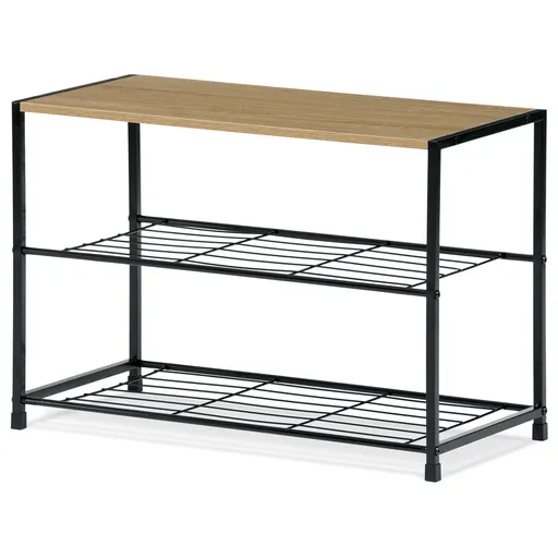 Suport pantofi GD-413 OAK Leik, 3 nivele, 63 x 30 x 43,5 cm, 3 etaje