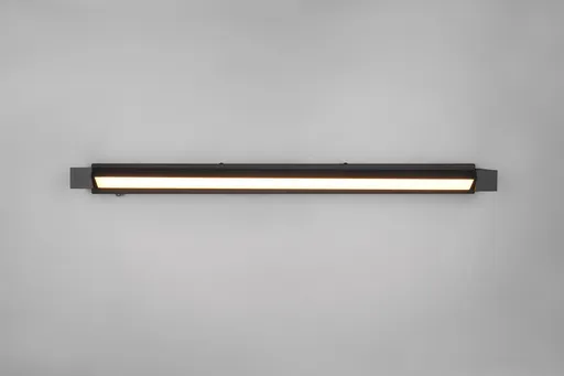 Aplica de perete Fabrizio, TRIO, 80x6 cm, 15.5W, 1x SMD, aluminiu, negru mat