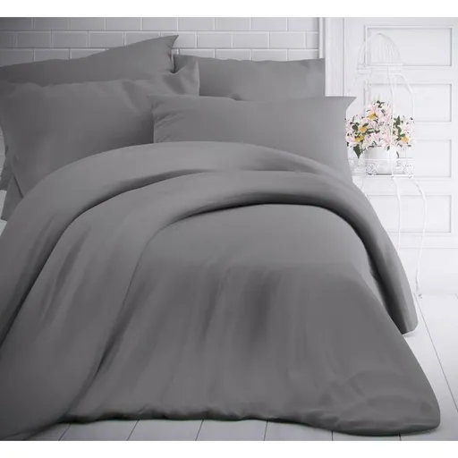 Kvalitex Lenjerie de pat din bumbac, gri deschis, 140 x 200 cm, 70 x 90 cm, 140 x 200 cm, 70 x 90 cm