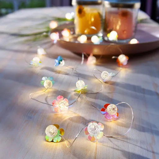 Șir luminos LED Flori colorate