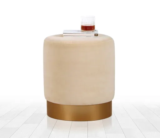 Taburet, Atelier del Sofa, 209FLF1267, Crem