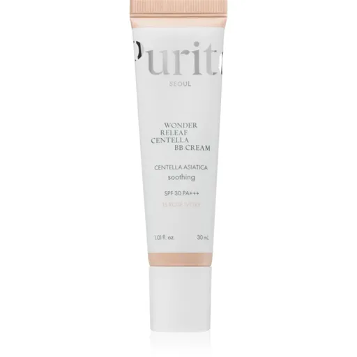 Purito Wonder Releaf Centella BB Cream crema BB cu efect de iluminare cu efect calmant culoare 15 Rose Ivory 30 ml
