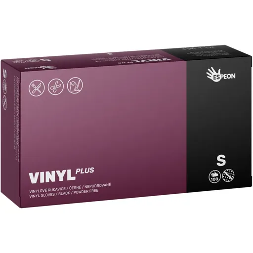 Espeon Vinyl Plus mănuși din vinil, fără pulbere mărime S 100 buc