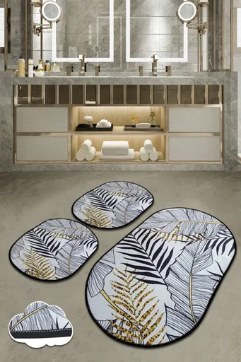 Set covorase de baie, L'essentiel Maison, Herbal, Multicolor