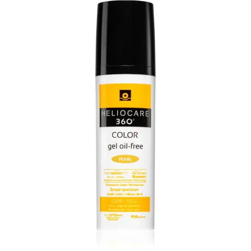 Heliocare 360° Color Gel Oil-Free gel protector nuanțator SPF 50+ culoare Pearl 50 ml
