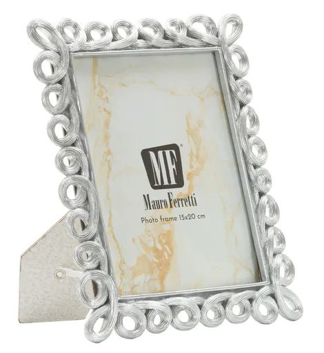 Rama foto Hollow, Mauro Ferretti, 15x20 cm, polirasina/sticla, argintiu