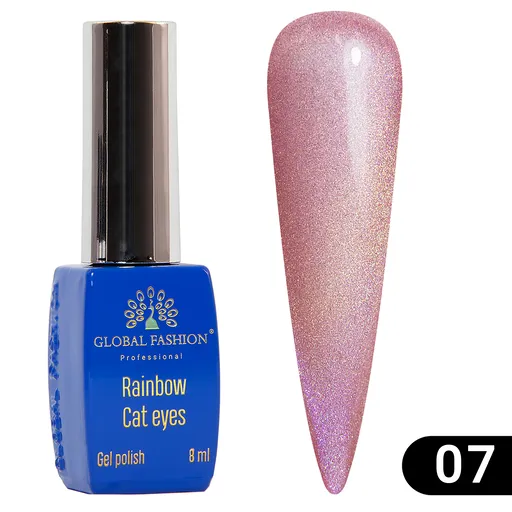 Oja Semipermanenta Rainbow Laser Cat Eyes 8 ml, 07, TPO Free