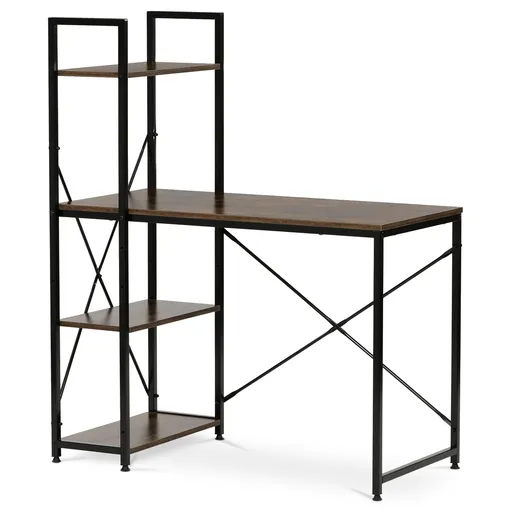 Masă de lucru 100 x 48 cm, naturală, maro închis