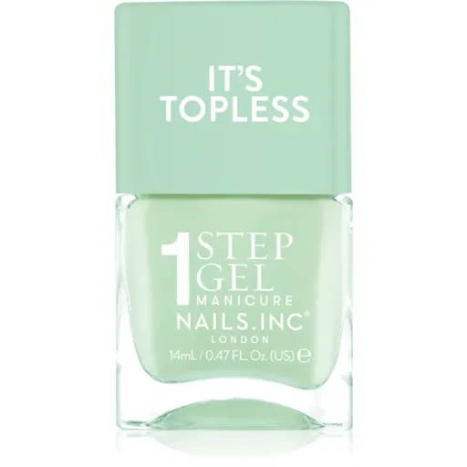 Nails Inc. It’s Topless lac de unghii sub forma de gel pentru un efect de lunga durata culoare Camilla 14 ml