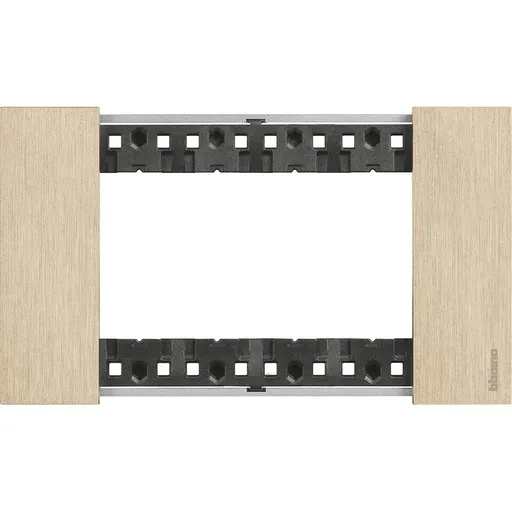 Rama ornament 4 module Bticino Living Now KA4804ZW, auriu