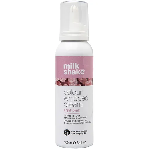Milk Shake Spumă de nuanțare fără clătire (Color Whipped Cream) 100 ml Light Pink