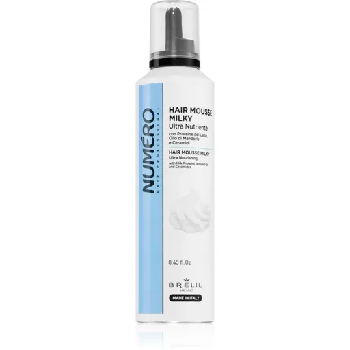 Brelil Professional Milky Ultra Nutriente Hair Mousse spuma pentru toate tipurile de păr 250 ml