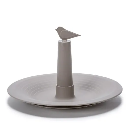 Plastia Fântână pentru păsări Finch, gri, gri