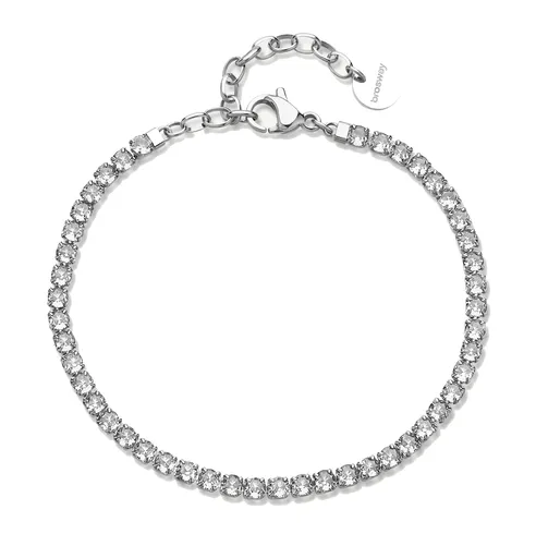 Brosway Brățară tenis din oțel cu zirconii transparente Desideri BEI099