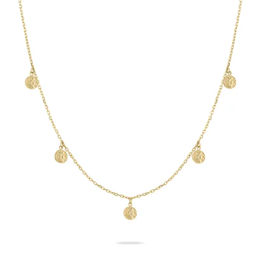 Tamaris Colier original placat cu aur cu pandantive Coins TJ-0448-N-45