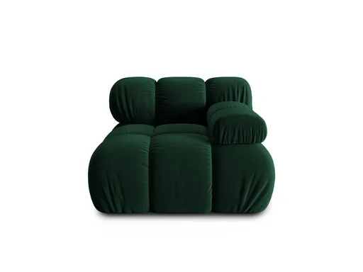 Modul canapea dreapta 1 loc, Bellis, Micadoni Home, BL, 94x94x70 cm, catifea, verde bottle