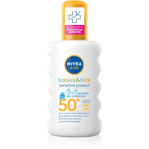 NIVEA SUN Kids spray pentru protectie solara pentru copii SPF 50+ 200 ml