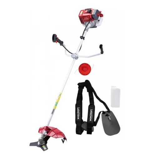 Motocoasa pe benzina Worcraft GT52-430B, 52cc, 2CP, 11000rpm, Motor 2T, Complet Accesorizata