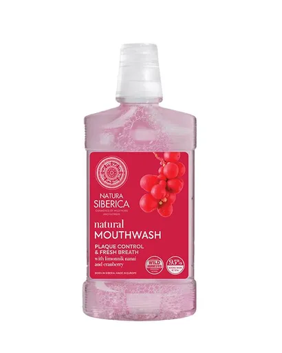 Natura Siberica Apă de gură naturală cu lămâiță de Nanai și merișoare (Natural Mouthwash) 520 ml