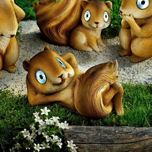 Decoratiune solară Veverita Elvis