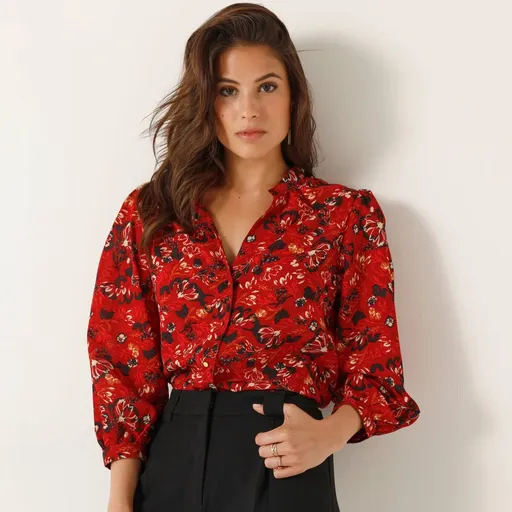 Bluză cu imprimeu floral