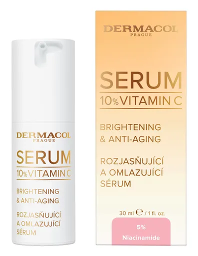Dermacol Ser iluminator și întineritor cu vitamina C (Brightenning & Anti-Aging Serum) 30 ml