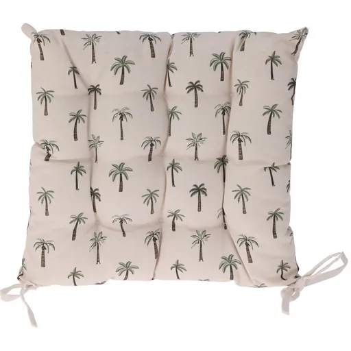 Perna șezut matlasată Palmiere bej, 40 x 40 cm